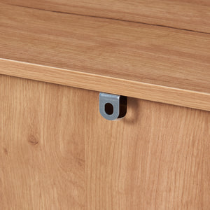 Kredens Varkaus 75x140x40cm MDF o wyglądzie dębu [en.casa]