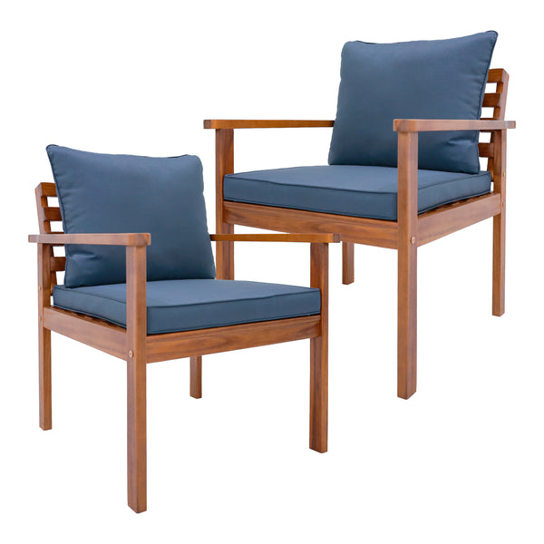 Zestaw mebli ogrodowych Brittoli 4-cz. drewno akacjowe z certyfikatem FSC® [en.casa]