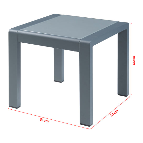 Avise 5-częściowy aluminiowy zestaw mebli ogrodowych [casa.pro]