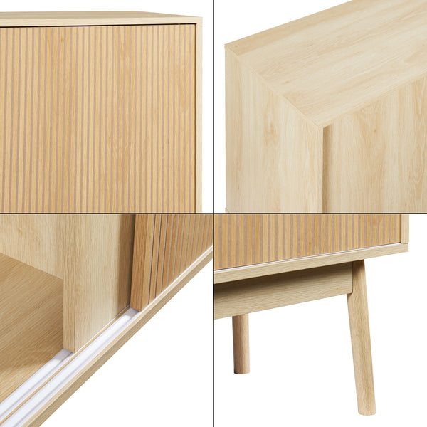 Kredens Landskrona 115x40x90 cm dąb [en.casa]