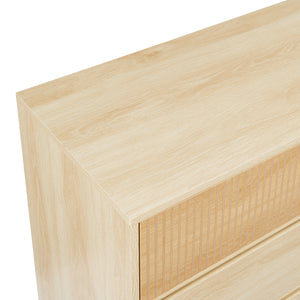 Komoda Landskrona 80x80x40 cm z 3 szufladami o wyglądzie dębu [en.casa]