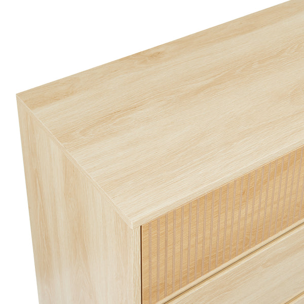 Komoda Landskrona 80x80x40 cm z 3 szufladami o wyglądzie dębu [en.casa]