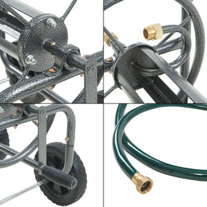 Gelibolu wózek na wąż 3/4 cala maks. 65 m szary [pro.tec]