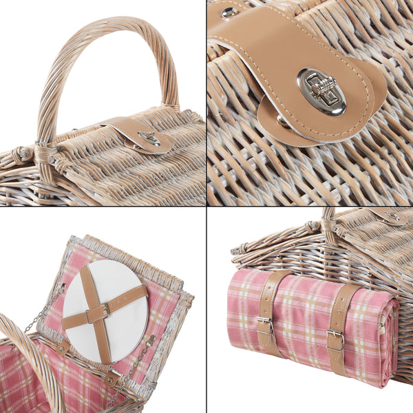 Kosz piknikowy Bucchianico dla 2 osób w komplecie [casa.pro]