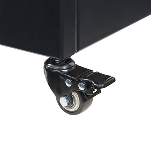 Ścianka działowa Surnskoki ze skrzynką na kwiaty stalowa czarna [casa.pro]