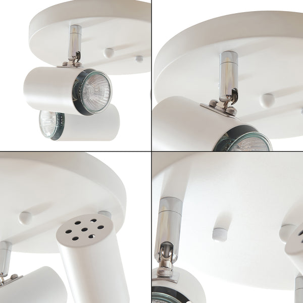 Bathgate lampa sufitowa 3 x GU10 biały [lux.pro]