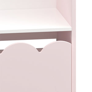 Półka dziecięca Vestnes 114x91x30 cm Cotton Candy/Biała [en.casa]