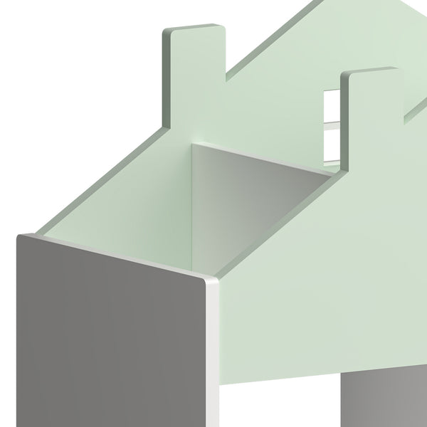 Półka dziecięca Vipsali 90x60x27 cm miętowa zieleń/biała [en.casa]