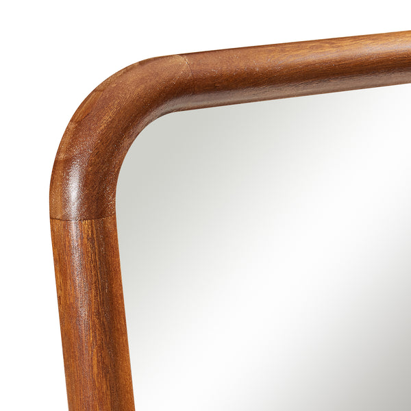 Lustro ścienne Ristijarvi 120x40 cm brązowe [en.casa]