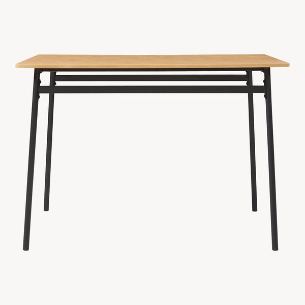 Zestaw jadalniany Pollenev 5-częściowy czarny/dąb [en.casa]