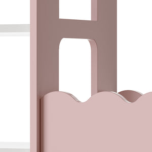 Szafa dziecięca Vestnes 114x77x30 cm Cotton Candy/White [en.casa]