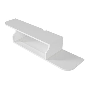 Wisząca szafka RTV Kershaby 120x30x19 cm biała [en.casa]