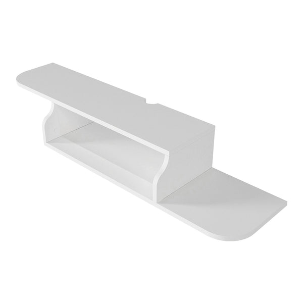 Wisząca szafka RTV Kershaby 120x30x19 cm biała [en.casa]