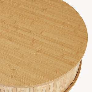 Stolik nocny Nordkapp 45x60 cm bambus [en.casa]