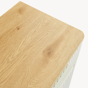 Szafka łazienkowa Ferrersp 80x40x35 cm, optyka dębu/kolor piaskowy [en.casa]