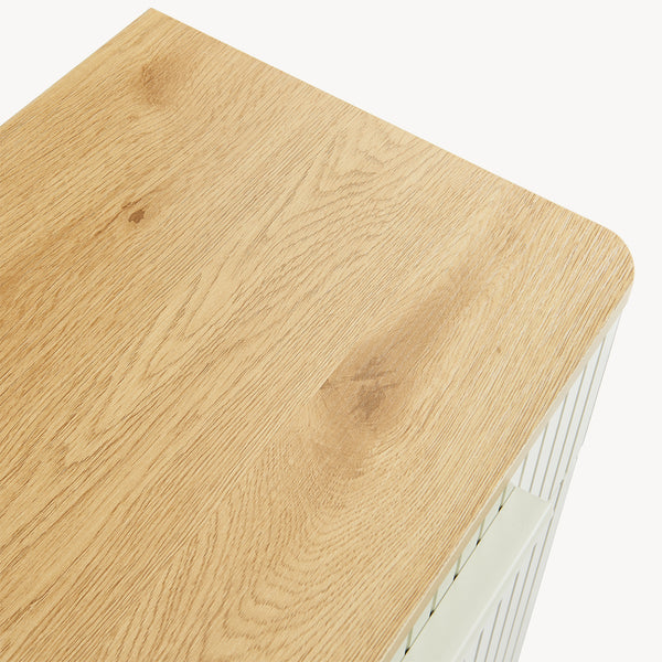 Szafka łazienkowa Ferrersp 80x40x35 cm, optyka dębu/kolor piaskowy [en.casa]