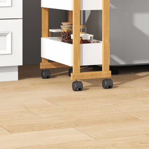 Wózek transportowy Varulta 80x41x20 cm Naturalny/Biały [en.casa]