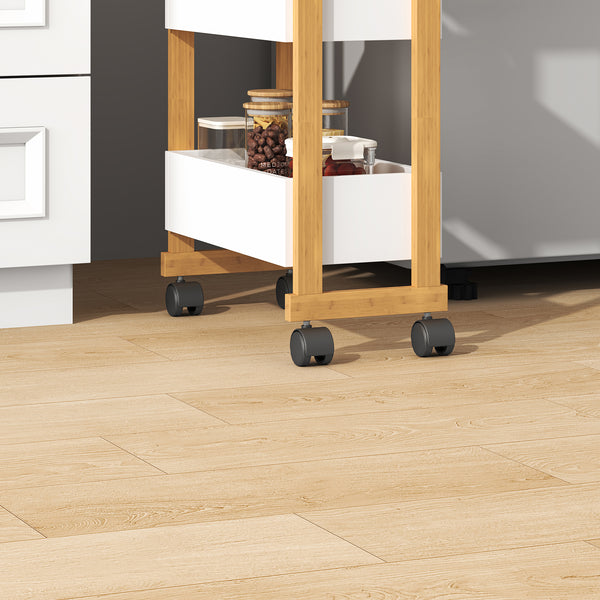 Wózek transportowy Varulta 80x41x20 cm Naturalny/Biały [en.casa]