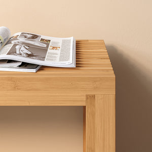 Ławka na buty Korjad 90x33x43 cm bambus [en.casa]