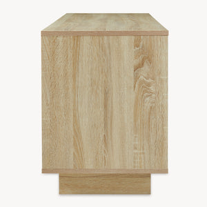 Szafka RTV Kenta 120x39x52 cm Sonoma-dąb/ biały [en.casa]