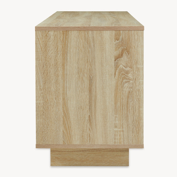Szafka RTV Kenta 120x39x52 cm Sonoma-dąb/ biały [en.casa]