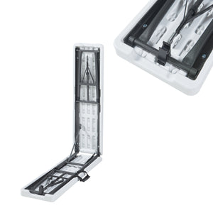 Zestaw ławka składana Ljusnarsberg 2-częściowy Biały [en.casa]