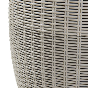 Stołek Cool Box Avetrana 44xØ40 cm jasnobrązowy [casa.pro]