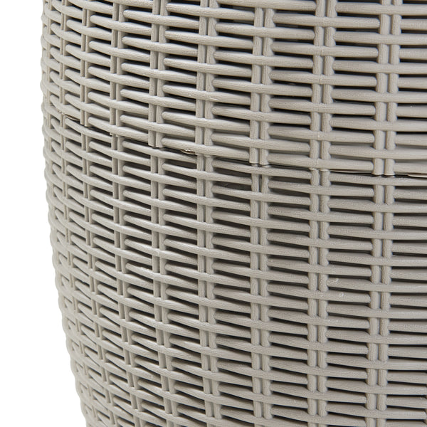 Stołek Cool Box Avetrana 44xØ40 cm jasnobrązowy [casa.pro]