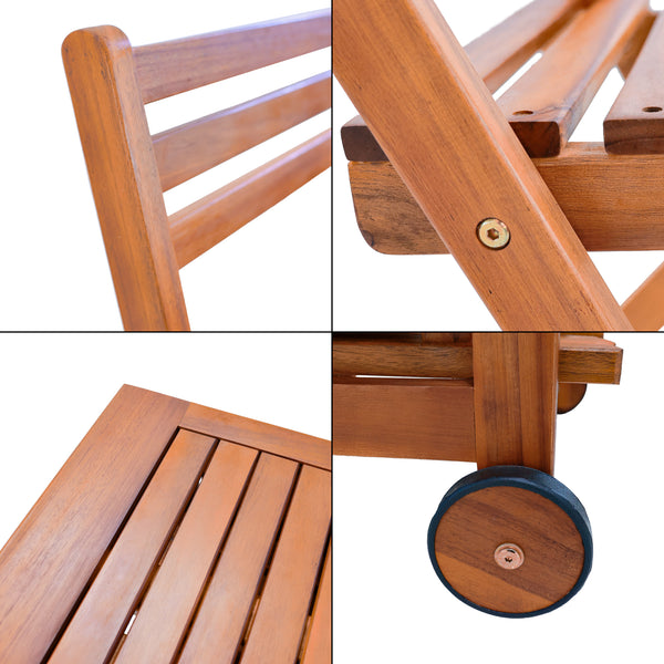 Zestaw mebli ogrodowych Acerenza 7-cz. Akacja FSC®-certyfikowane drewno [en.casa]