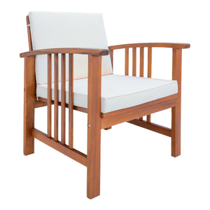 Zestaw mebli ogrodowych Brissogne 4 szt. drewno akacjowe z certyfikatem FSC® [en.casa]