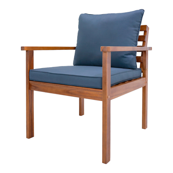 Zestaw mebli ogrodowych Brittoli 4-cz. drewno akacjowe z certyfikatem FSC® [en.casa]