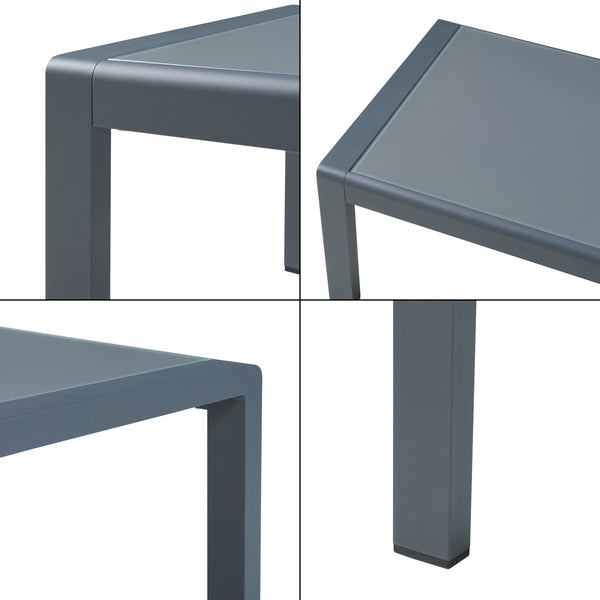 3-częściowy aluminiowy zestaw mebli ogrodowych Avise [casa.pro]