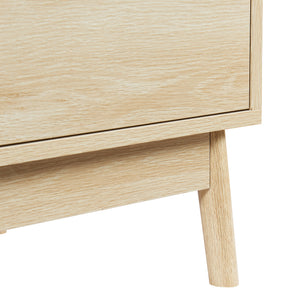 Komoda Landskrona 80x80x40 cm z 3 szufladami o wyglądzie dębu [en.casa]