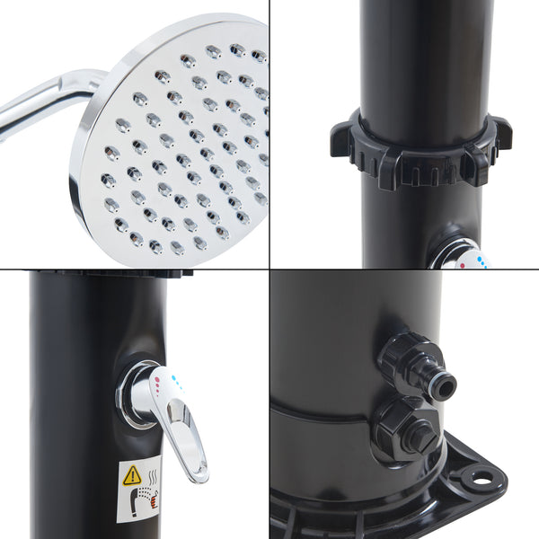 Prysznic solarny Frerievn z deszczownicą 215 cm 18L [casa.pro]