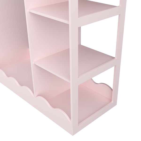 Szafa dziecięca Vestnes z lustrem 100x94x38 cm Cotton Candy [en.casa]