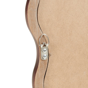 Lustro ścienne Porloskid 90x60 cm ciemny brąz [en.casa]