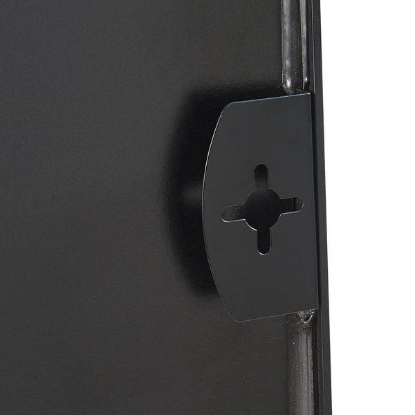 Lustro ścienne Tarvindak 120x40 cm czarne [en.casa]