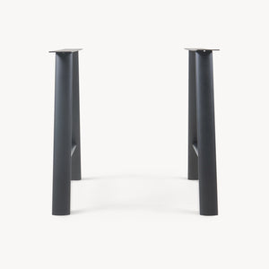 Stelaż stołu zestaw 2 szt. Hullem stal 72x70x10 cm czarny [en.casa]