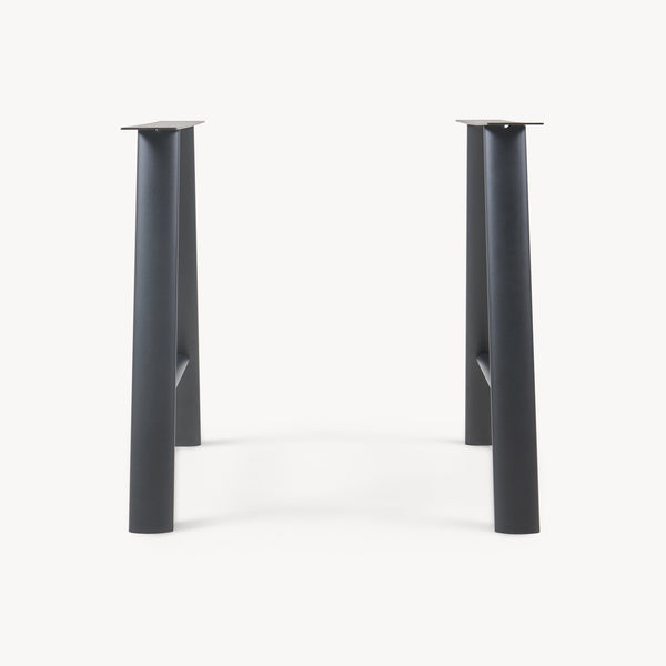 Stelaż stołu zestaw 2 szt. Hullem stal 72x70x10 cm czarny [en.casa]