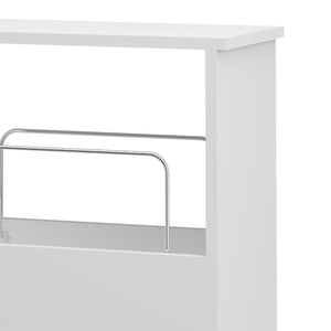 Wózek Katra 67x40x20 cm Biały [en.casa]