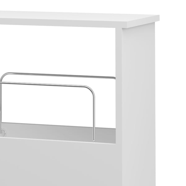 Wózek Katra 67x40x20 cm Biały [en.casa]