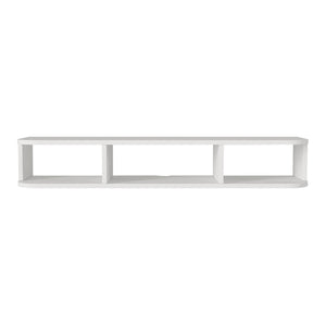 Wisząca szafka RTV Oundsvas 120x30x19 cm biała [en.casa]