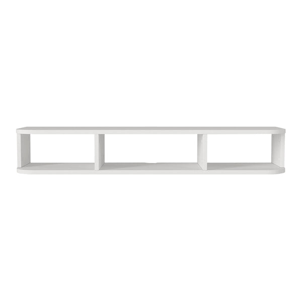 Wisząca szafka RTV Oundsvas 120x30x19 cm biała [en.casa]