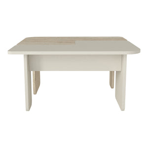 2-częściowy stolik kawowy Boneksbelt w kolorach piaskowca i trawertynu [en.casa]