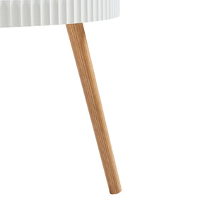 Stolik kawowy Bongard Ø60x45 cm biały [en.casa]