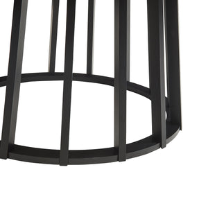 Stolik kawowy Buzzard Ø90x45 cm czarny/betonowy [en.casa]