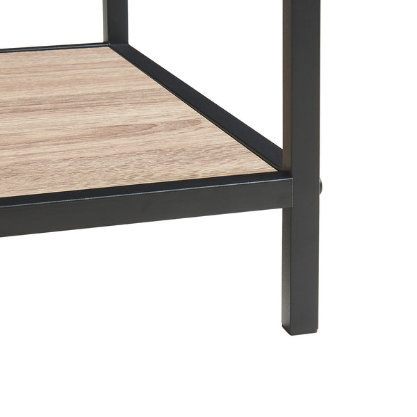 Konsola Belana 110x40x80 cm czarny/dąb [en.casa]