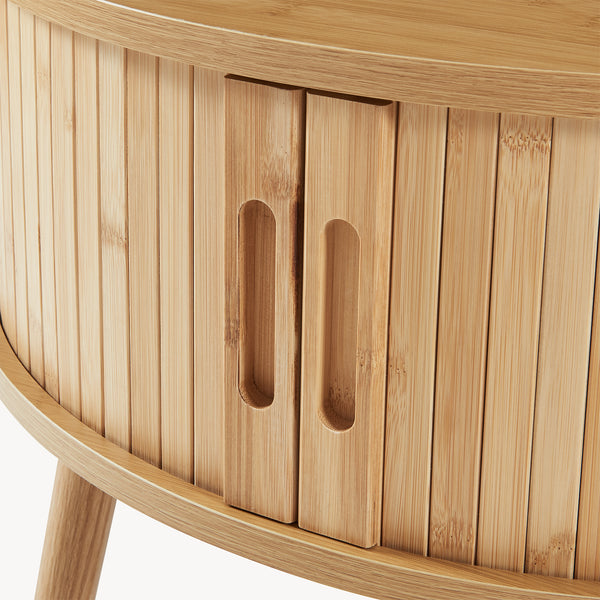Stolik nocny Nordkapp 45x60 cm bambus [en.casa]