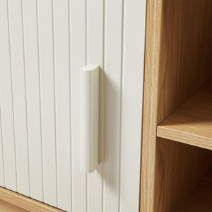 Szafka RTV Ferrersp z 2 drzwiami 140x40x45 cm dąb/sand [en.casa]