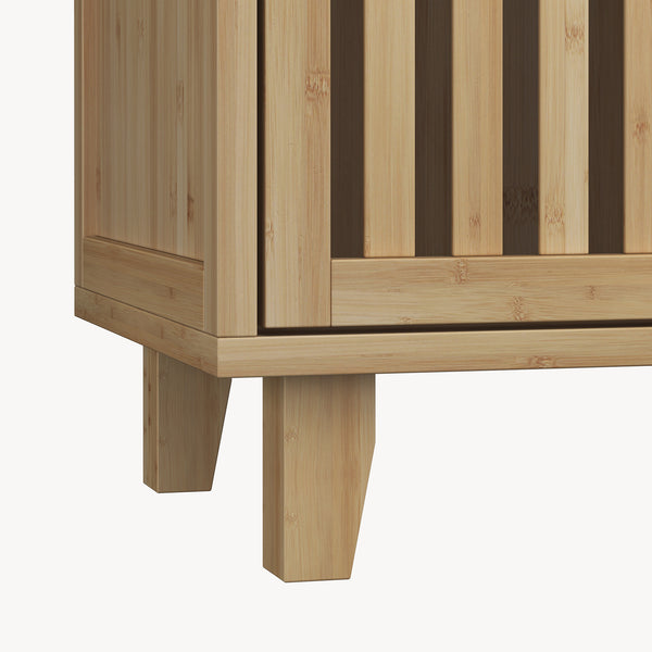 Szafka boczna Sirgerg 77x72x33 cm bambus naturalny [en.casa]